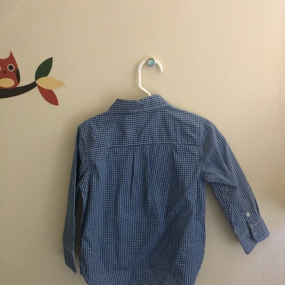 Baby gap 2t blue plaid button down. - Picture 4 of 4